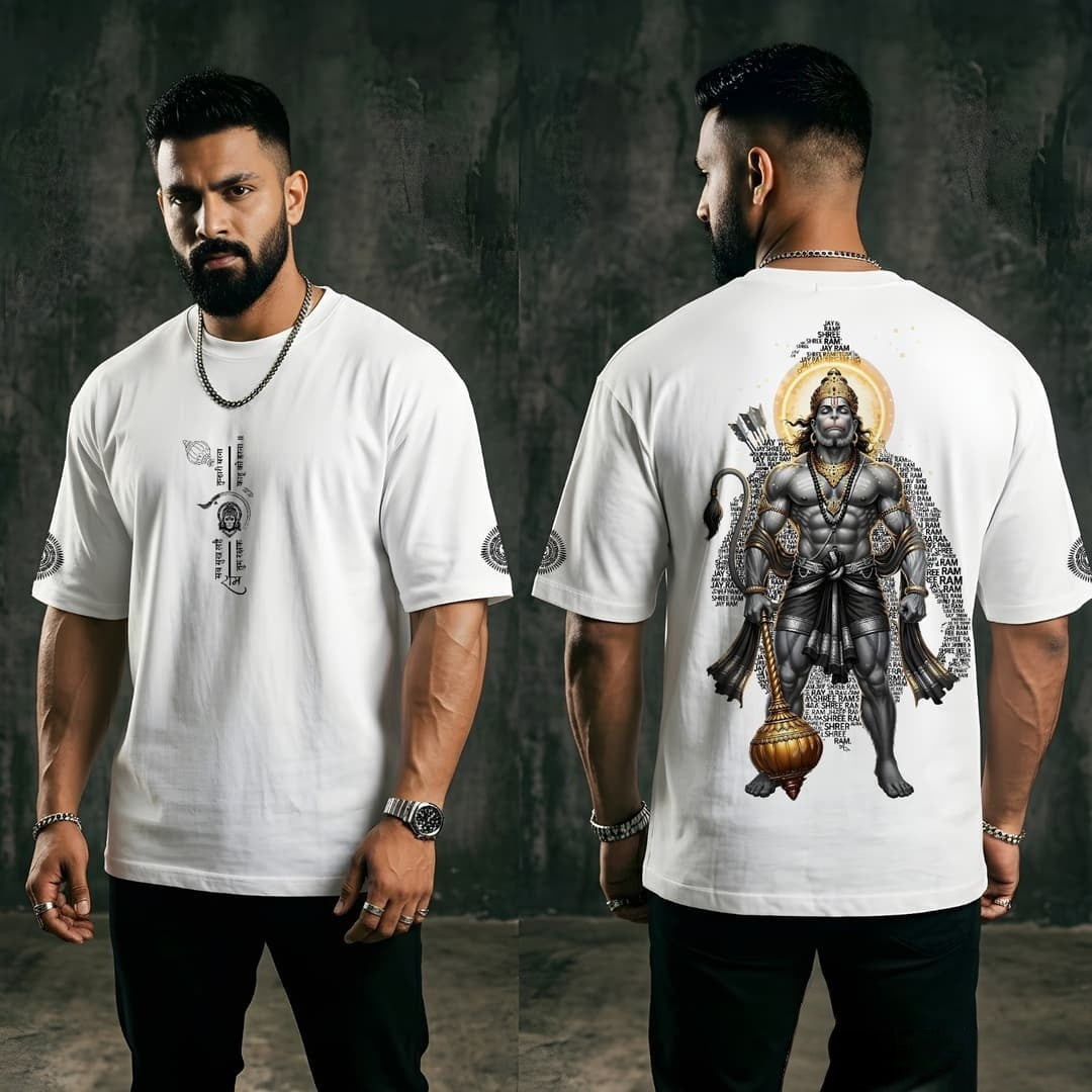 Hanuman Jay Shree Ram Oversized T-Shirt