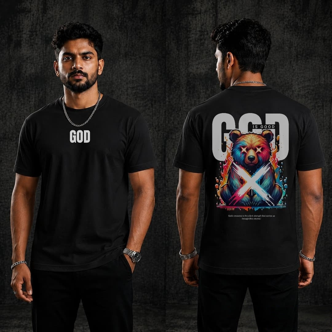 God Is Good Bear Regular T-Shirt