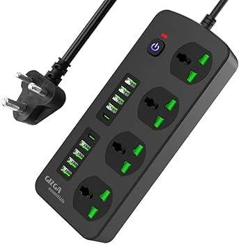 Heavy-duty multi-plug extension board