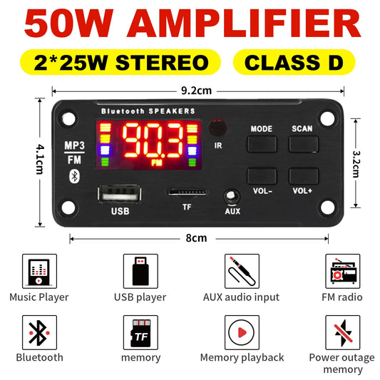 50W MP3 ඇම්ප්ලිෆයර් බෝඩ් එකක්