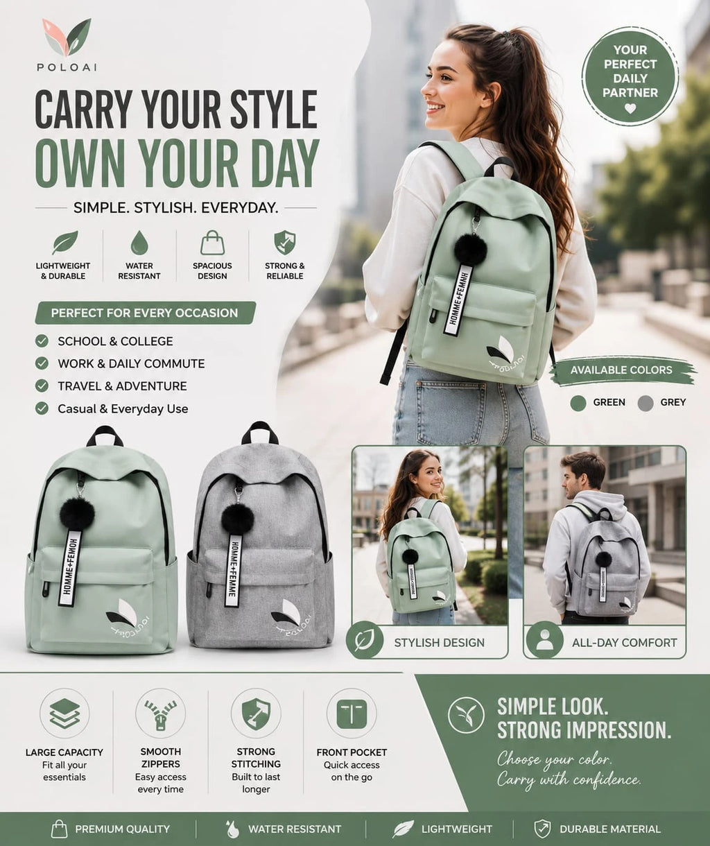 Waterproof Korean Backpack