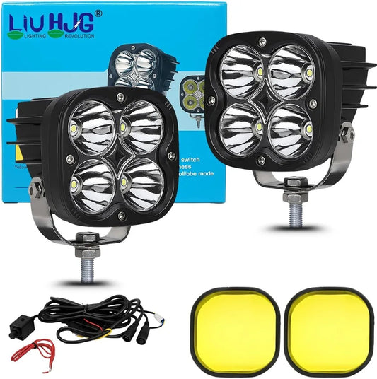 LIU HJG 4 LED ෆොග් ලයිට් 60W