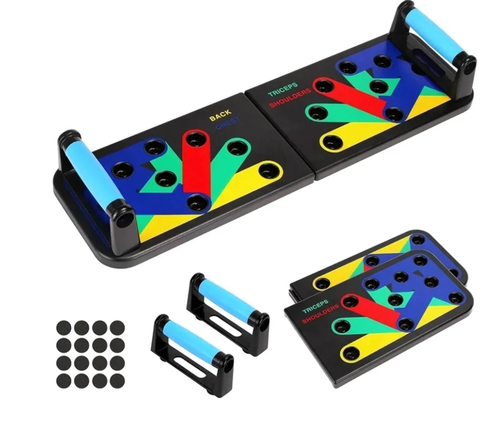 Push Up Board for Men & Women, Multi-Function Foldable Push up Board
