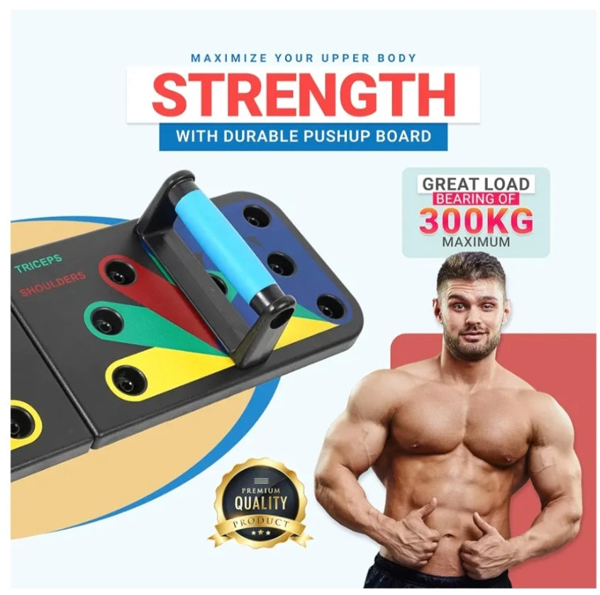 Push Up Board for Men & Women, Multi-Function Foldable Push up Board