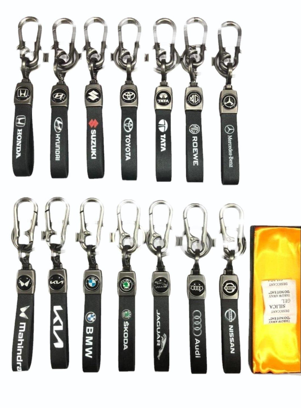 Branded Leather Motorcycle Keychains