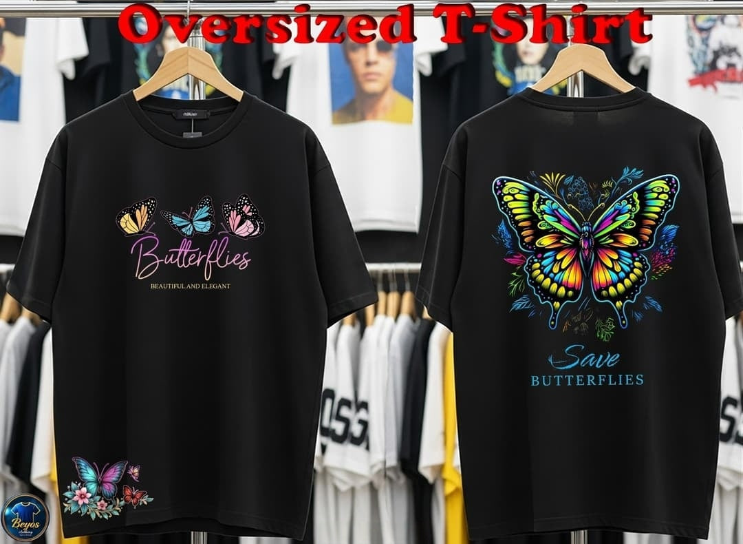 Butterfly Bloom Oversized T-Shirt
